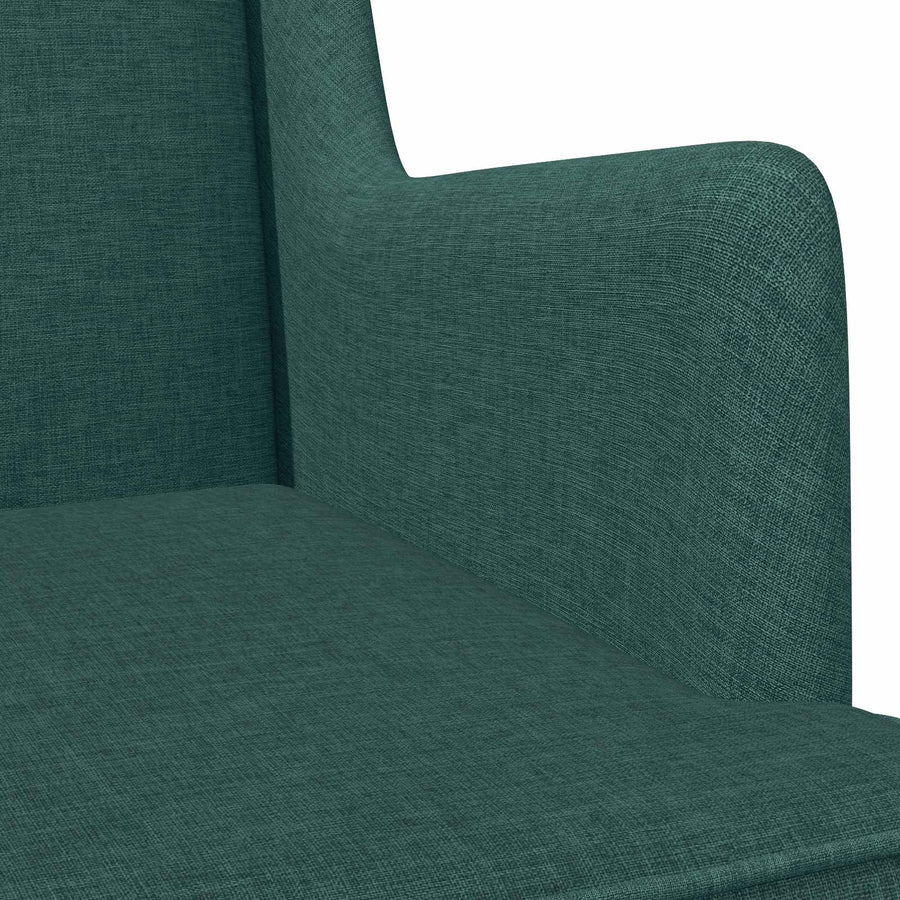 Schommelstoel Donkergroen 62 x 80 x 85 cm Stof