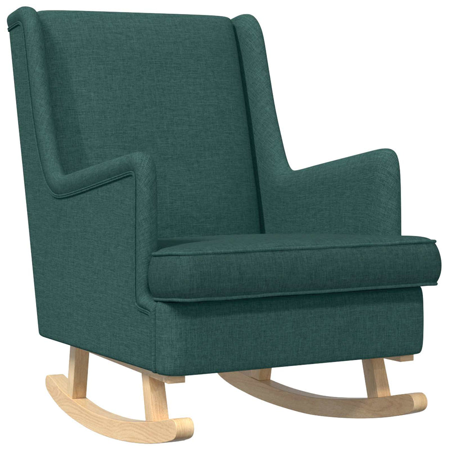 Schommelstoel Donkergroen 62 x 80 x 85 cm Stof