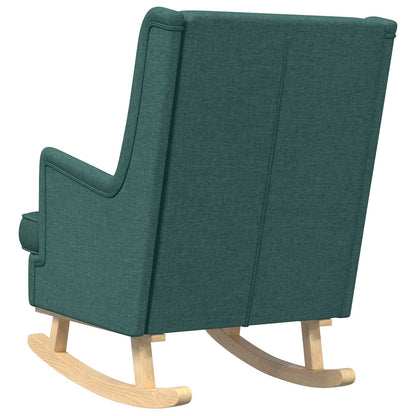 Schommelstoel Donkergroen 62 x 80 x 85 cm Stof