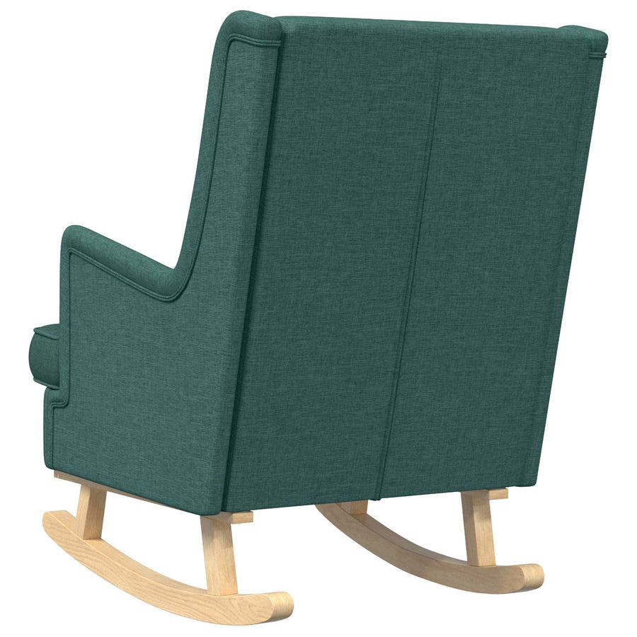 Schommelstoel Donkergroen 62 x 80 x 85 cm Stof