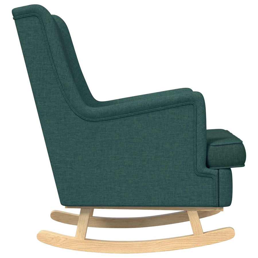 Schommelstoel Donkergroen 62 x 80 x 85 cm Stof