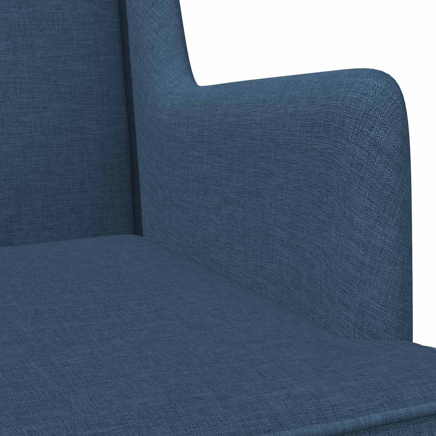 Schommelstoel Blauw 62 x 80 x 85 cm Stof