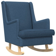 Schommelstoel Blauw 62 x 80 x 85 cm Stof