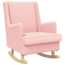 Schommelstoel Roze 62 x 80 x 85 cm Schapenstof