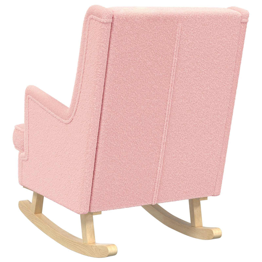 Schommelstoel Roze 62 x 80 x 85 cm Schapenstof