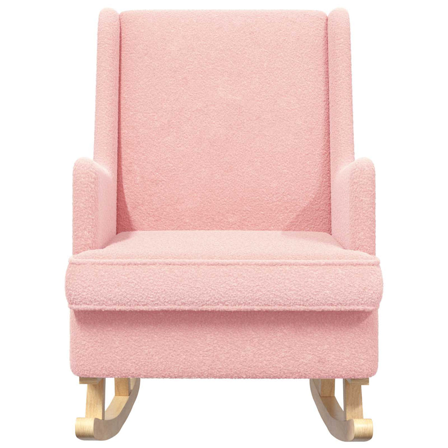 Schommelstoel Roze 62 x 80 x 85 cm Schapenstof
