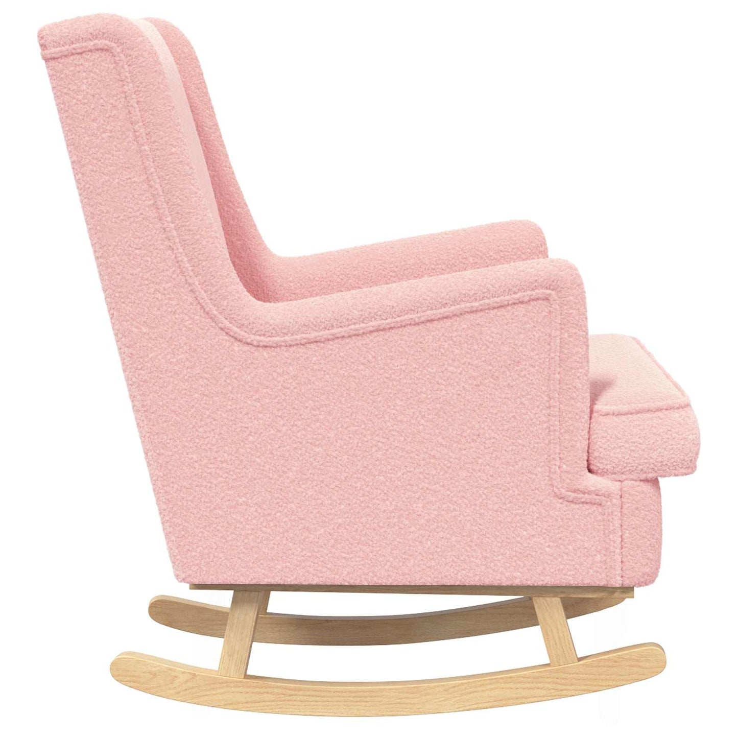 Schommelstoel Roze 62 x 80 x 85 cm Schapenstof