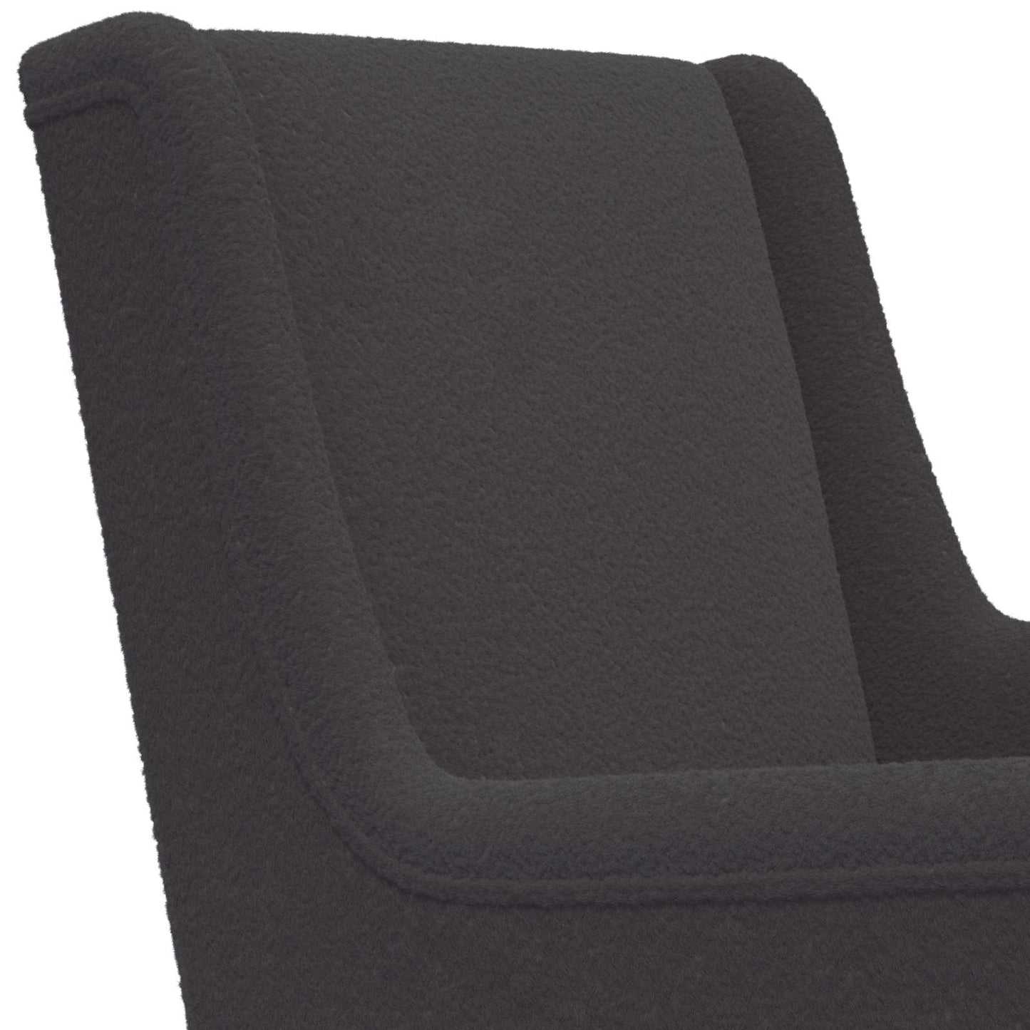 Schommelstoel Donkergrijs 62 x 80 x 85 cm Schapenstof