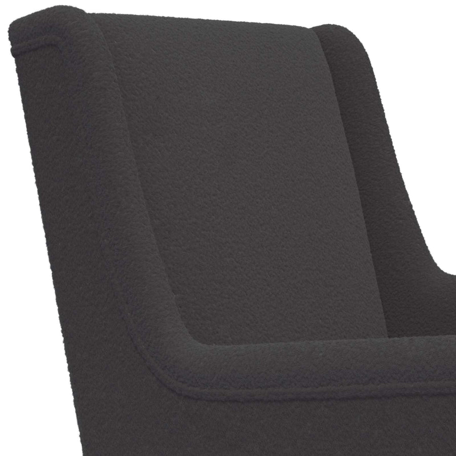 Schommelstoel Donkergrijs 62 x 80 x 85 cm Schapenstof