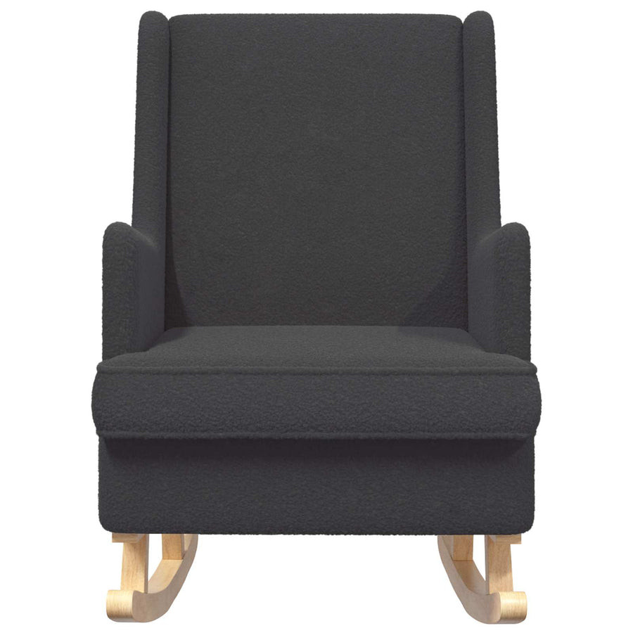 Schommelstoel Donkergrijs 62 x 80 x 85 cm Schapenstof
