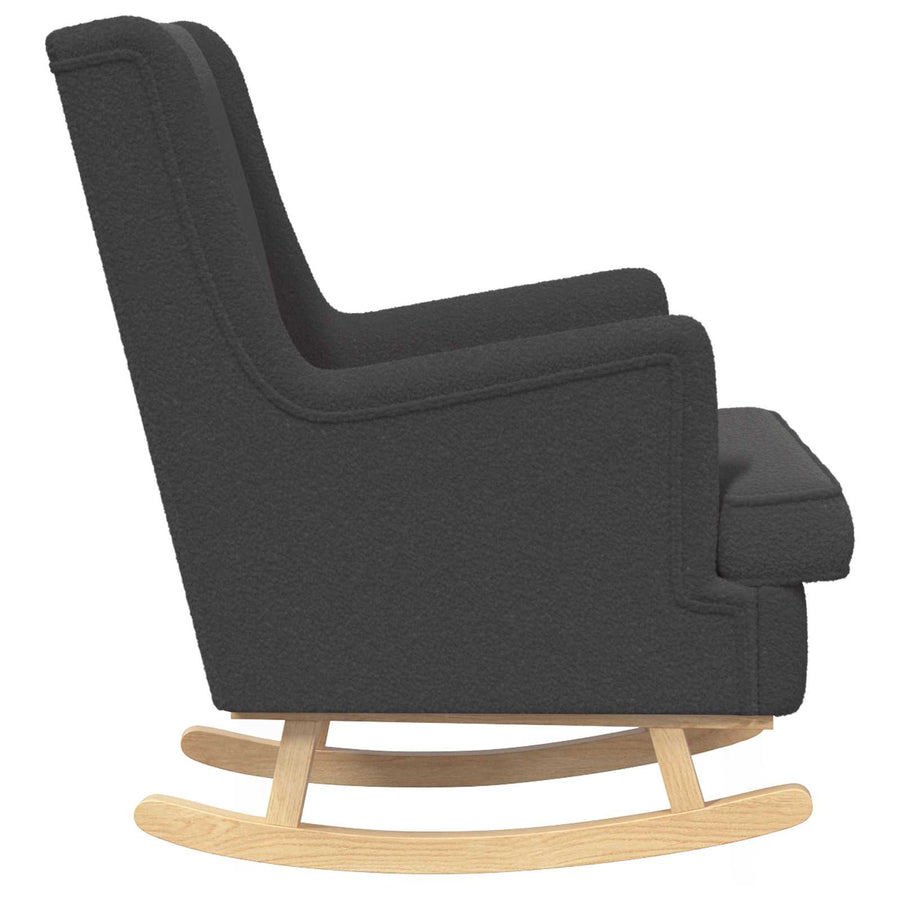 Schommelstoel Donkergrijs 62 x 80 x 85 cm Schapenstof