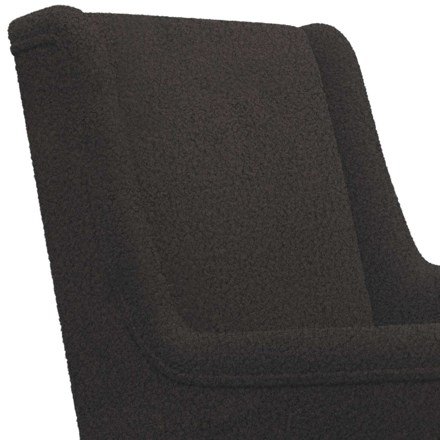Schommelstoel Zwart 62 x 80 x 85 cm Schapenstof