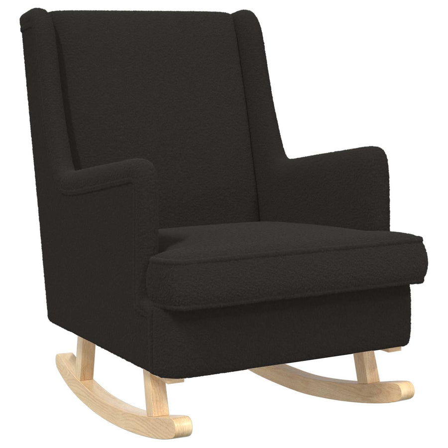 Schommelstoel Zwart 62 x 80 x 85 cm Schapenstof