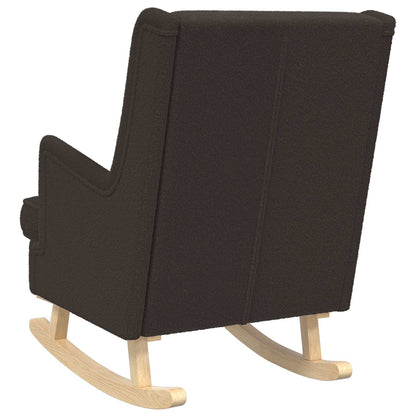 Schommelstoel Zwart 62 x 80 x 85 cm Schapenstof