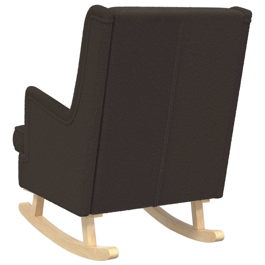 Schommelstoel Zwart 62 x 80 x 85 cm Schapenstof