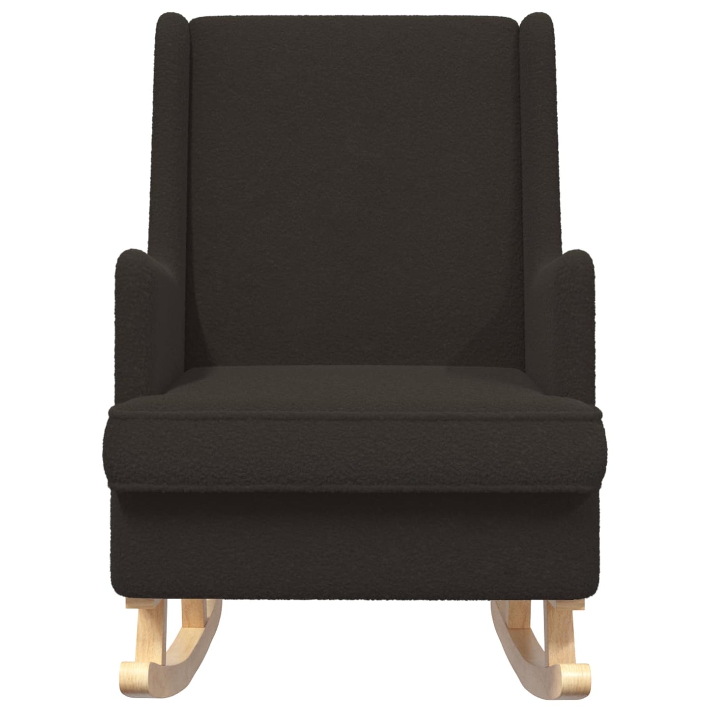 Schommelstoel Zwart 62 x 80 x 85 cm Schapenstof