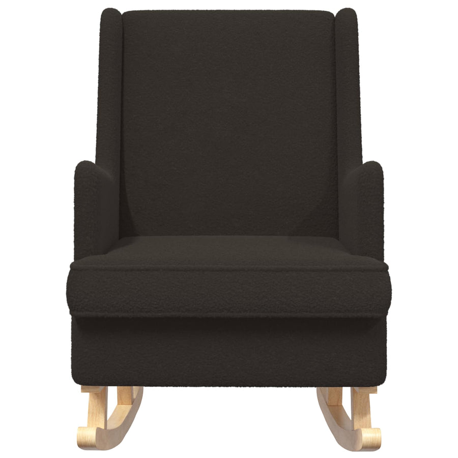 Schommelstoel Zwart 62 x 80 x 85 cm Schapenstof