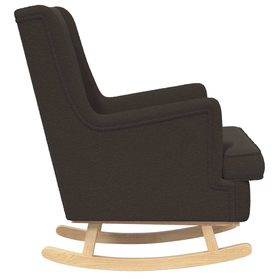 Schommelstoel Zwart 62 x 80 x 85 cm Schapenstof