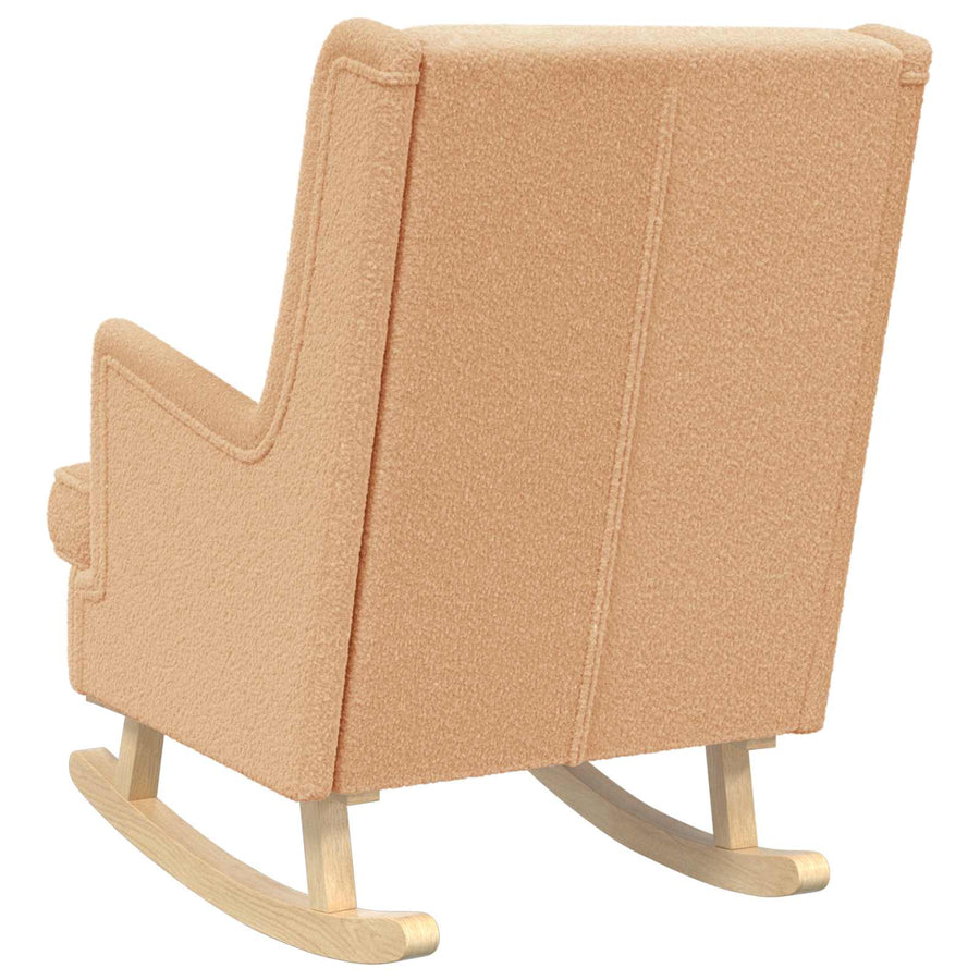 Schommelstoel Beige 62 x 80 x 85 cm Schapenstof