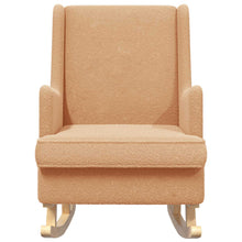 Schommelstoel Beige 62 x 80 x 85 cm Schapenstof