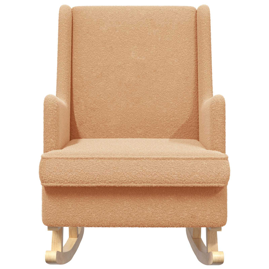 Schommelstoel Beige 62 x 80 x 85 cm Schapenstof