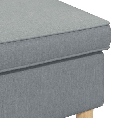 Voetenbank Lichtgrijs 55 x 35 x 41 cm 100% Polyester
