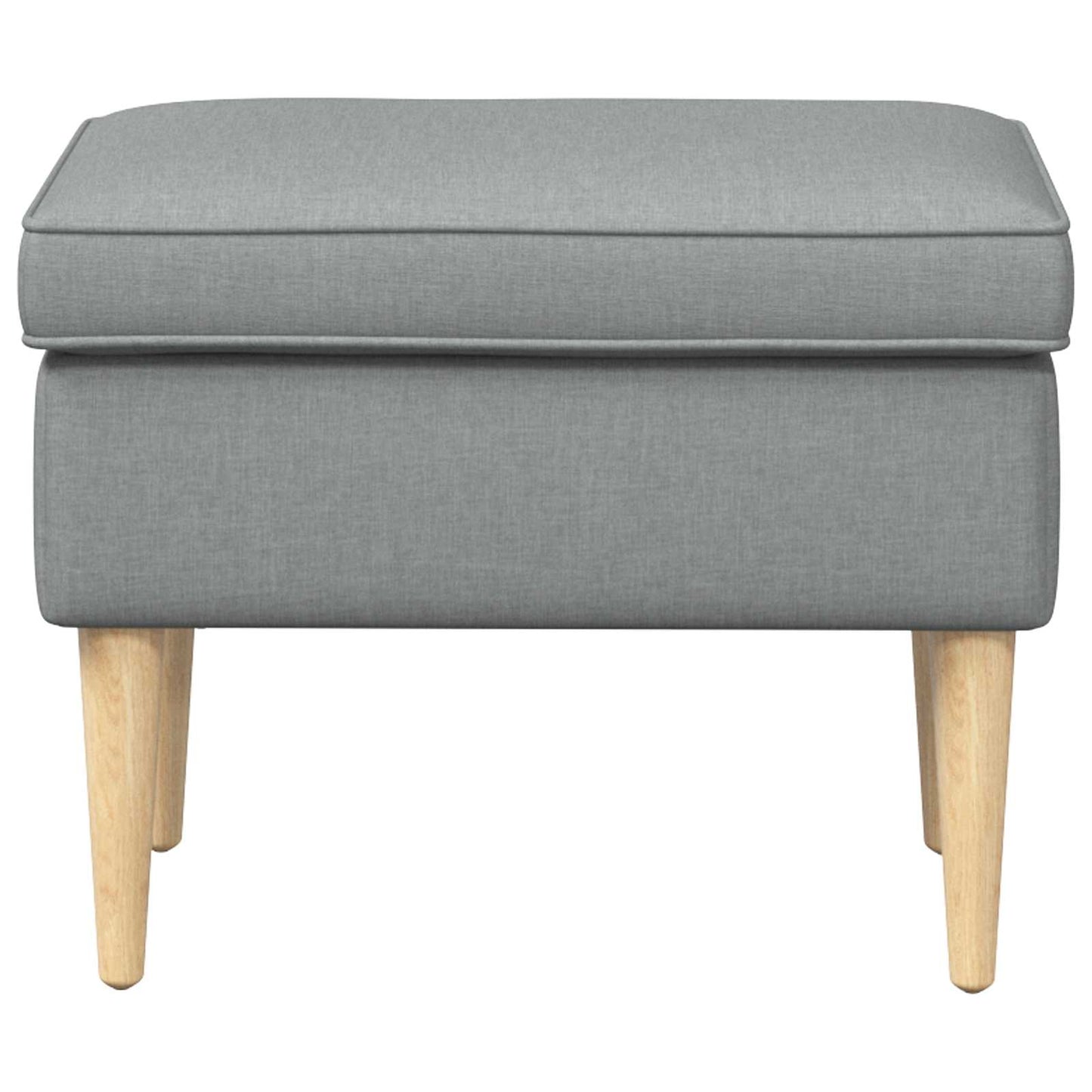 Voetenbank Lichtgrijs 55 x 35 x 41 cm 100% Polyester