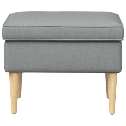 Voetenbank Lichtgrijs 55 x 35 x 41 cm 100% Polyester