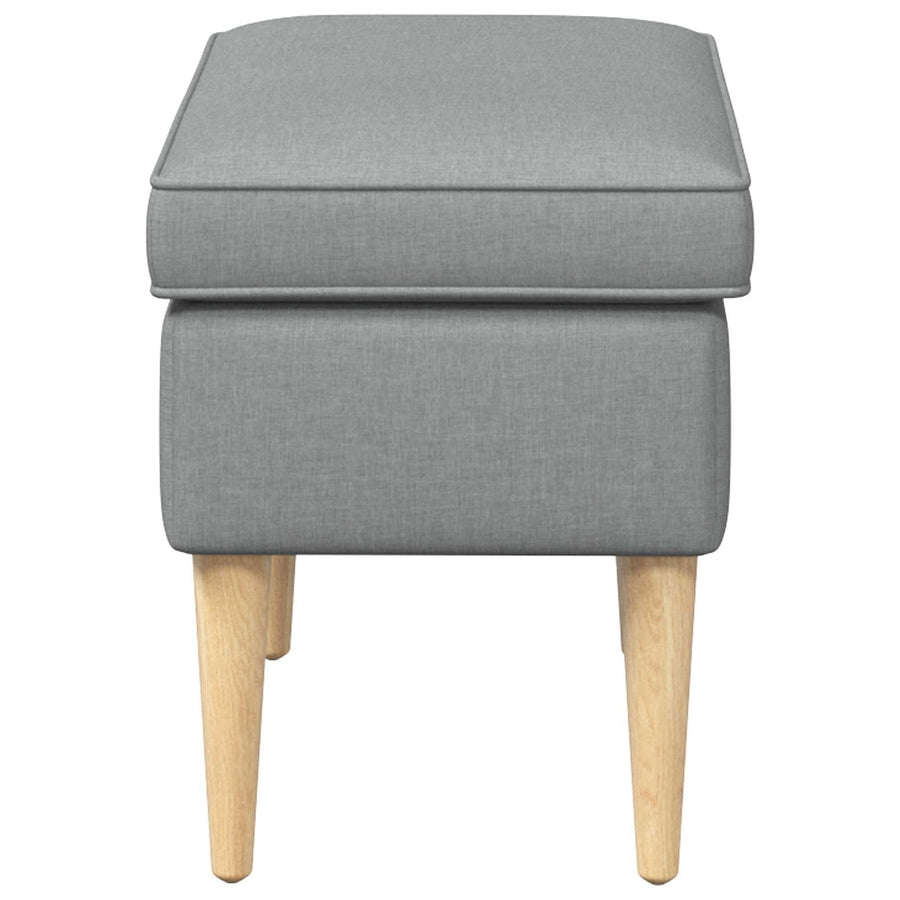 Voetenbank Lichtgrijs 55 x 35 x 41 cm 100% Polyester