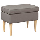 Footstool 55 x 35 x 41 cm 100% polyester, Plywood