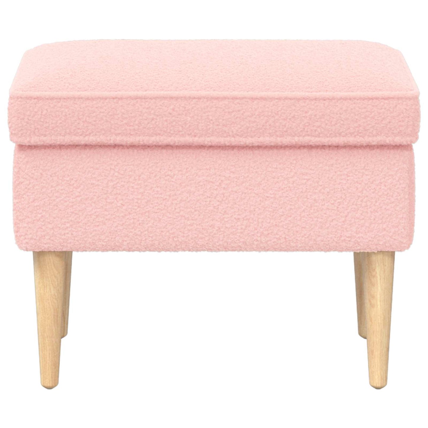 Voetenbank Roze 55 x 35 x 41 cm Bouclé