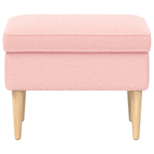 Voetenbank Roze 55 x 35 x 41 cm Bouclé