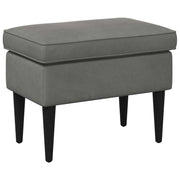 Voetenbank 55x35x41 cm donkergrijs fluweel