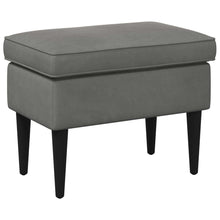 Voetenbank Donkergrijs 55 x 35 x 41 cm Fluweel