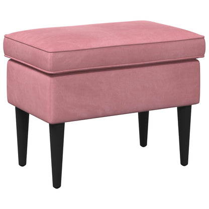 Voetenbank Roze 55 x 35 x 41 cm Fluweel