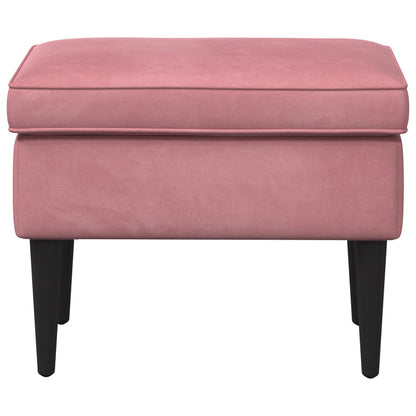Voetenbank Roze 55 x 35 x 41 cm Fluweel