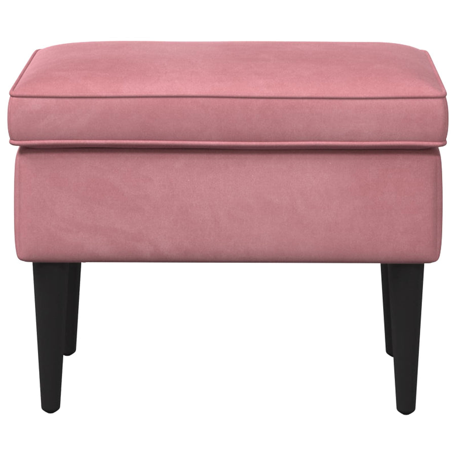 Voetenbank Roze 55 x 35 x 41 cm Fluweel