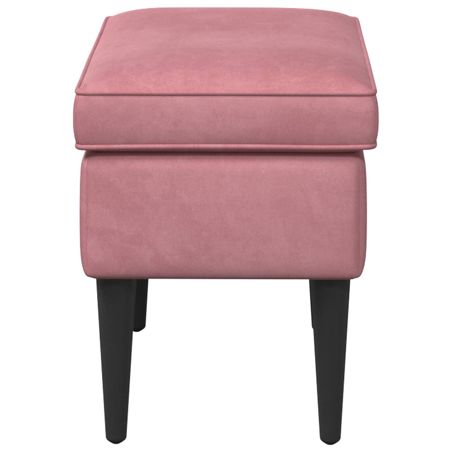 Voetenbank Roze 55 x 35 x 41 cm Fluweel