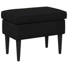 Footrest Black 55 x 35 x 41 cm Velvet
