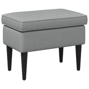 Voetenbank lichtgrijs 55x35x41 cm stof