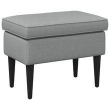 Voetenbank Lichtgrijs 55 x 35 x 41 cm Stof