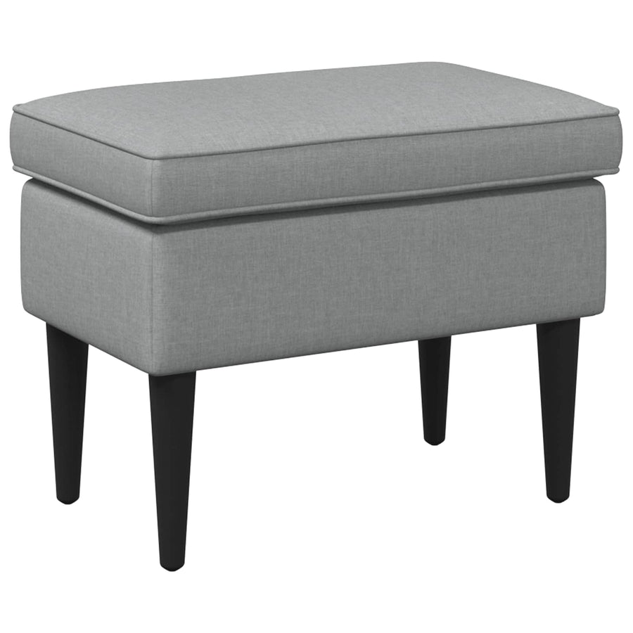 Voetenbank Lichtgrijs 55 x 35 x 41 cm Stof