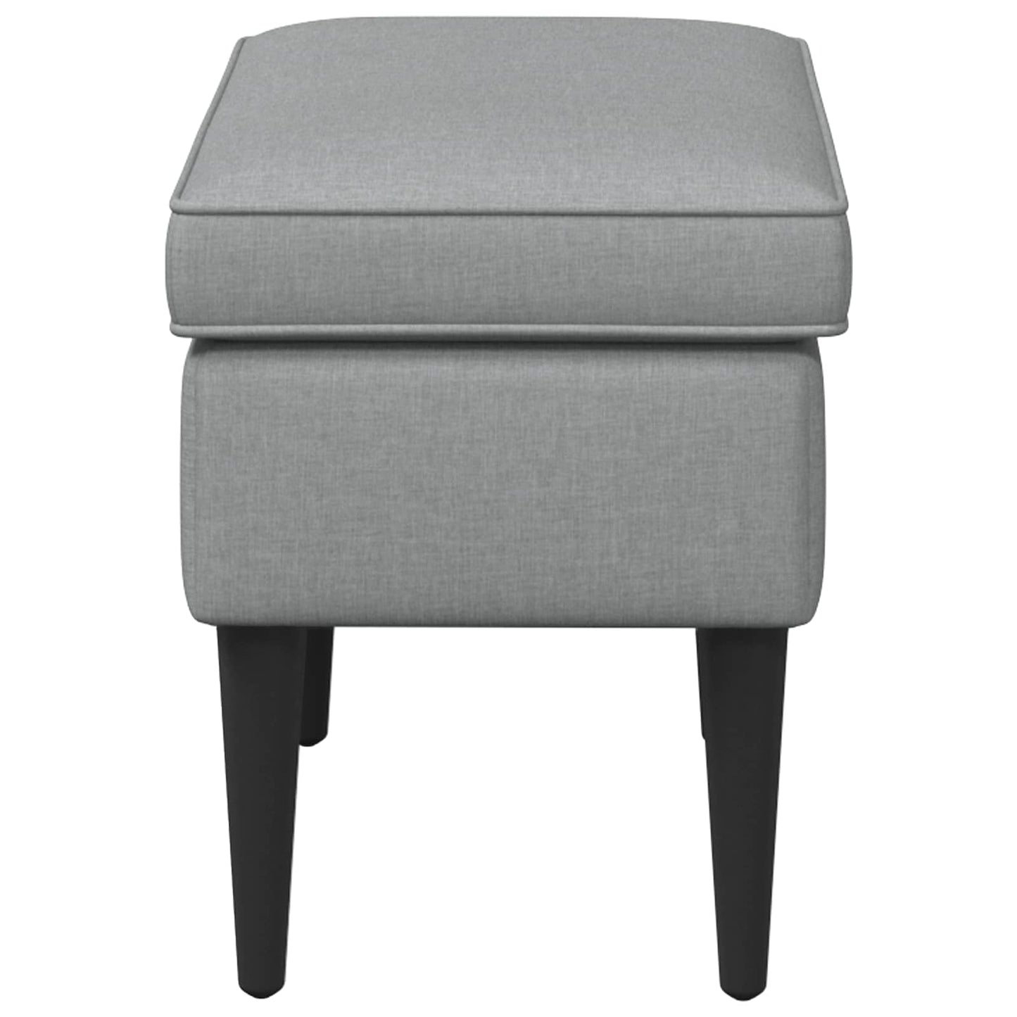 Voetenbank Lichtgrijs 55 x 35 x 41 cm Stof