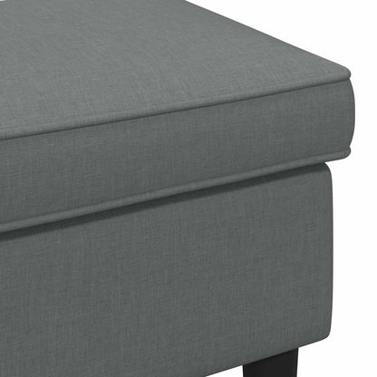 Voetenbank Donkergrijs 55 x 35 x 41 cm Stof