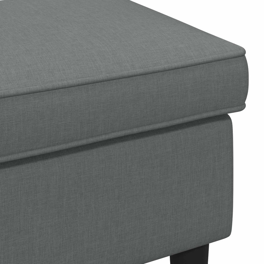 Voetenbank Donkergrijs 55 x 35 x 41 cm Stof
