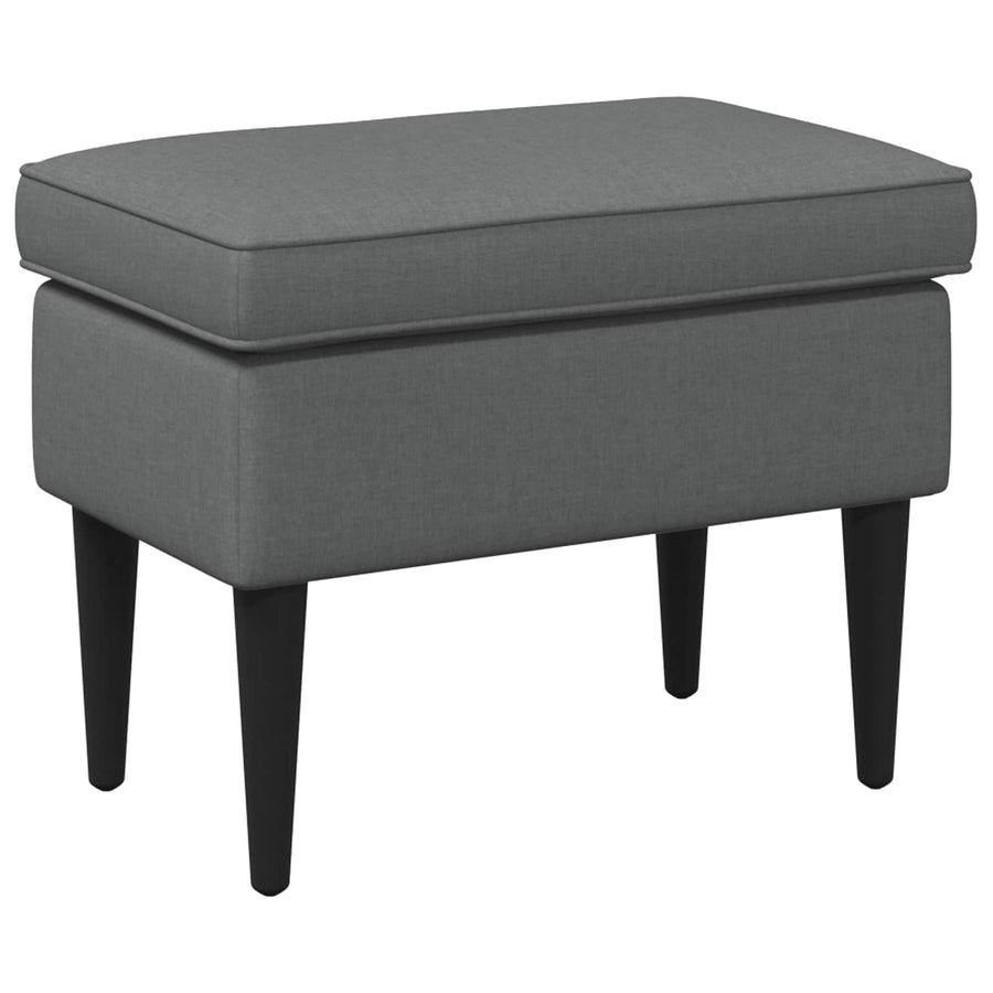 Voetenbank Donkergrijs 55 x 35 x 41 cm Stof