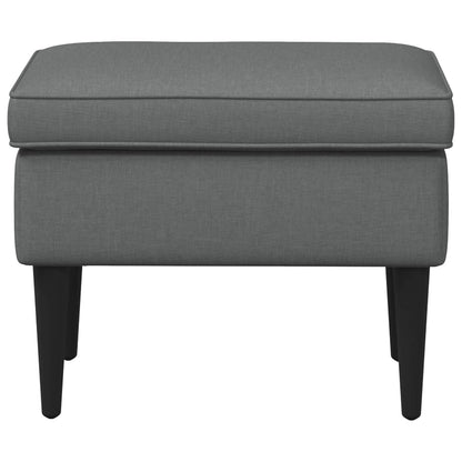 Voetenbank Donkergrijs 55 x 35 x 41 cm Stof