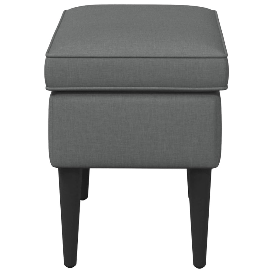 Voetenbank Donkergrijs 55 x 35 x 41 cm Stof