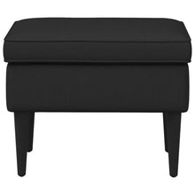 Voetenbank Zwart 55 x 35 x 41 cm Stof