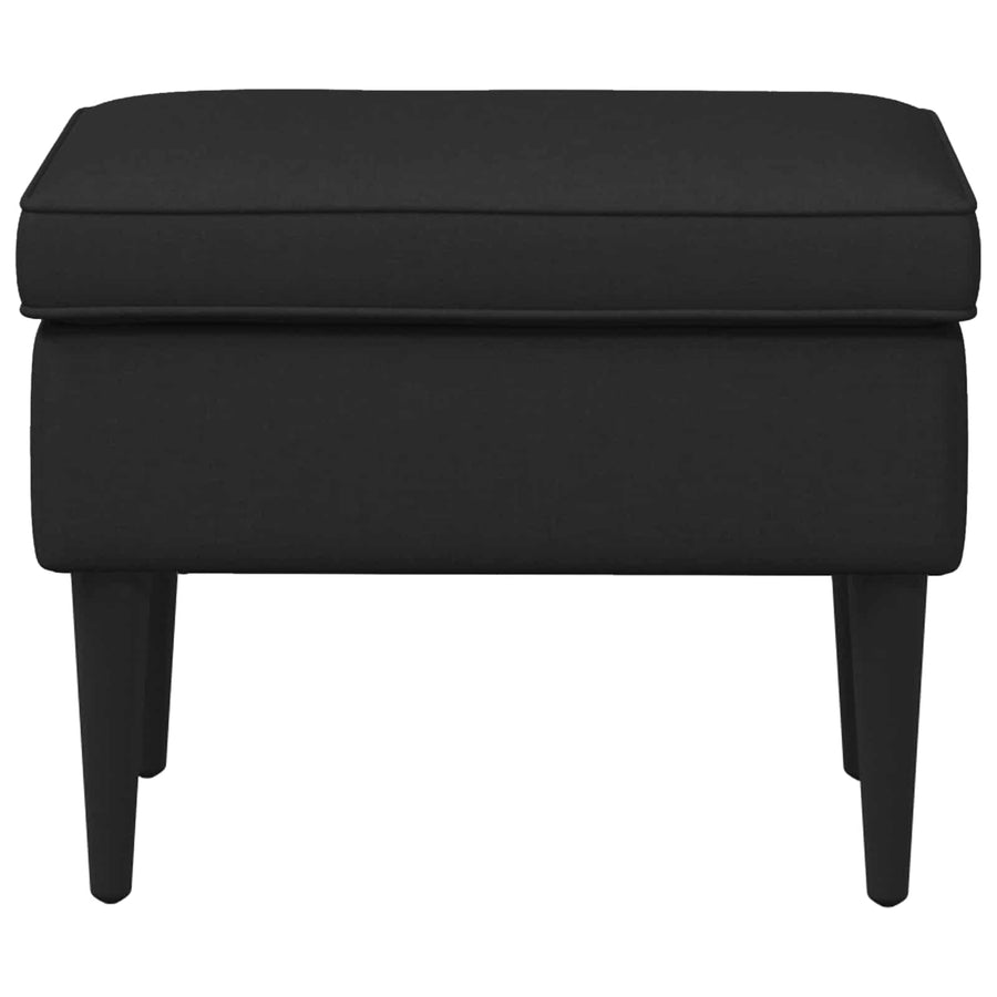 Voetenbank Zwart 55 x 35 x 41 cm Stof